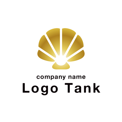 真珠貝と真珠をモチーフとしたロゴ ロゴタンク 企業 店舗ロゴ シンボルマーク格安作成販売