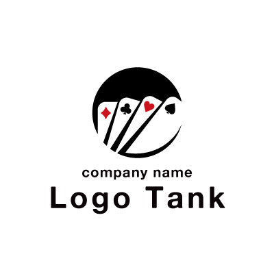トランプをモチーフにしたロゴ ロゴタンク 企業 店舗ロゴ シンボルマーク格安作成販売