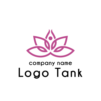 睡蓮花のロゴ ロゴタンク 企業 店舗ロゴ シンボルマーク格安作成販売