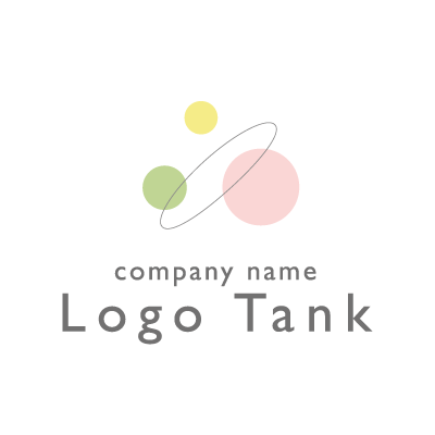 シンプルな丸のロゴマーク ロゴタンク 企業 店舗ロゴ シンボルマーク格安作成販売