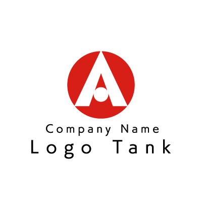 円形のAのロゴ A / 赤 / 日本 / シンプル / モダン / 建設 / IT / 製造 / 建築 / ネット /,ロゴタンク,ロゴ,ロゴマーク,作成,制作