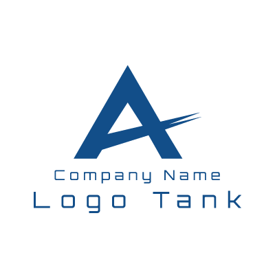 突き抜けるAのロゴ A / 青 / シンプル / 製造 / IT / 建築 / 建設 / ネット / ベンチャー /,ロゴタンク,ロゴ,ロゴマーク,作成,制作
