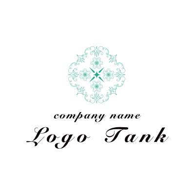 アラベスク調デザインのロゴ