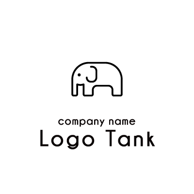 シンプルな象のロゴ