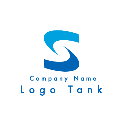 シャープなSのロゴ S / 青 / シンプル / クール / 建築 / 製造 / 電気 / 士業 / IT / flame /,ロゴタンク,ロゴ,ロゴマーク,作成,制作