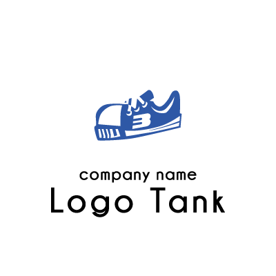 ３と書かれた靴のロゴ ロゴタンク 企業 店舗ロゴ シンボルマーク格安作成販売