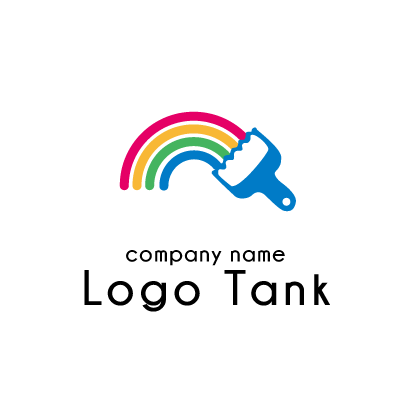 虹を描くペンキのロゴ