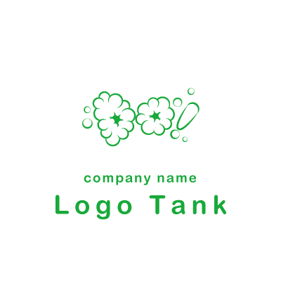 泡と！のロゴ グリーン / 緑 / 泡 / イニシャル / ショップ / ドラッグストア / ポップ / ナチュラル / シンプル / モダン / クール /,ロゴタンク,ロゴ,ロゴマーク,作成,制作