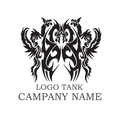 龍デザインロゴ 龍 / 平屋 / SHOP / ロック / 祭り / メンズ / かっこいい / 男 /,ロゴタンク,ロゴ,ロゴマーク,作成,制作