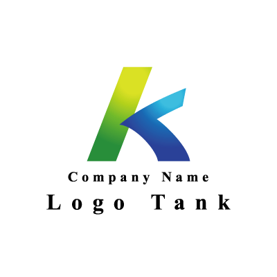 鮮やかなK K / グラデーション / シンプル / スタイリッシュ / 製造 / 建築 / 建設 / IT / ネットワーク /,ロゴタンク,ロゴ,ロゴマーク,作成,制作