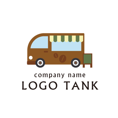 キッチンカーのロゴ テイクアウト / コーヒー / ドリンク / スイーツ / フード / car / coffee /,ロゴタンク,ロゴ,ロゴマーク,作成,制作