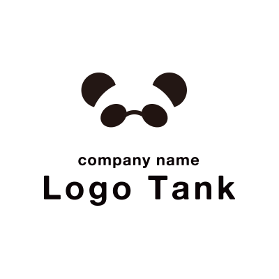 抽象的なパンダのロゴ