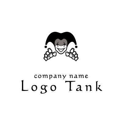 怪しげなジョーカーのロゴ hand / トランプ / バー / クラブ / 居酒屋 /,ロゴタンク,ロゴ,ロゴマーク,作成,制作