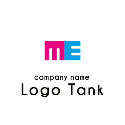 MとE M / E / POP / ポップ / 青 / ピンク /,ロゴタンク,ロゴ,ロゴマーク,作成,制作