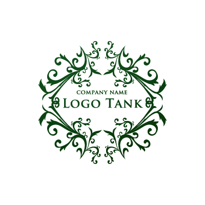 唐草模様のロゴプレート ロゴタンク 企業 店舗ロゴ シンボルマーク格安作成販売