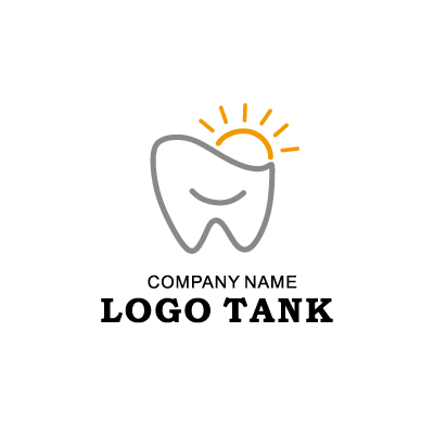 歯と太陽のロゴ