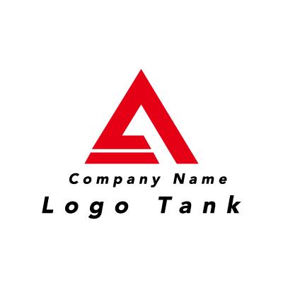 シンプルなAのロゴ A / 赤 / 単色 / シンプル / フラット / 建築 / 建設 / 製造 / IT / flame / ネット /,ロゴタンク,ロゴ,ロゴマーク,作成,制作
