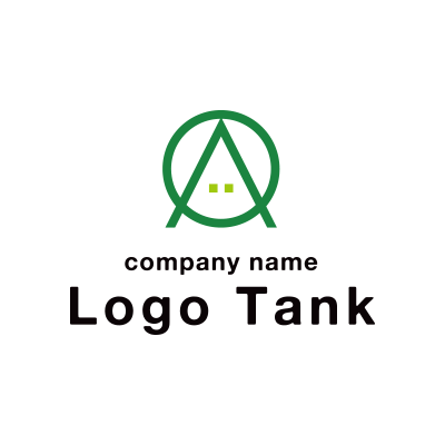 単純な図形を組み合わせたロゴ