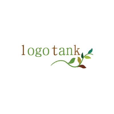 葉っぱのエコロゴマーク エコ / 植物 / 葉っぱ / ロゴ / 作成 / ブランド /,ロゴタンク,ロゴ,ロゴマーク,作成,制作