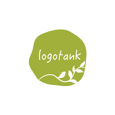 アンティークなエコロゴマーク リーフ / 緑 / エコ / ロゴ / 作成 / デザイン / ブランド /,ロゴタンク,ロゴ,ロゴマーク,作成,制作
