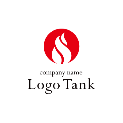 簡略的な炎のロゴ
