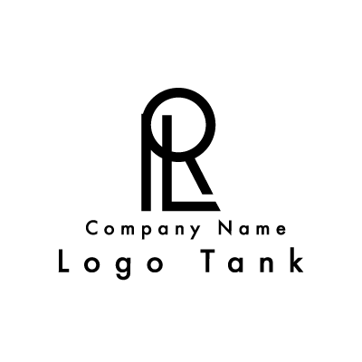 RとLのロゴ 黒 / R / L / シンプル / モダン / 建築 / 設計 / 建設 / 工務店 / IT / ショップ /,ロゴタンク,ロゴ,ロゴマーク,作成,制作