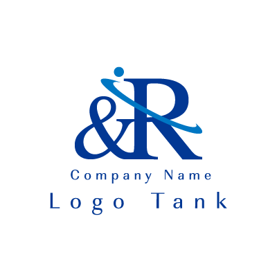 &とRのロゴ 青 / R / シンプル / 建築 / 製造 / IT / 士業 /,ロゴタンク,ロゴ,ロゴマーク,作成,制作