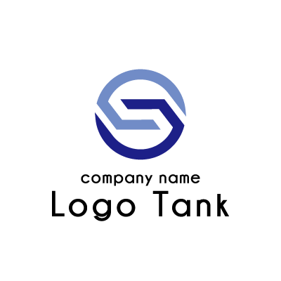 シンメトリーのデザインでＳを表現したロゴ
