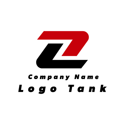 Zのロゴ Z / 赤 / 黒 / シンプル / 安定 / 強さ / 建築 / 建設 / 製造 / 現場 / IT /,ロゴタンク,ロゴ,ロゴマーク,作成,制作