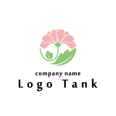 一輪の花のロゴ ロゴタンク 企業 店舗ロゴ シンボルマーク格安作成販売