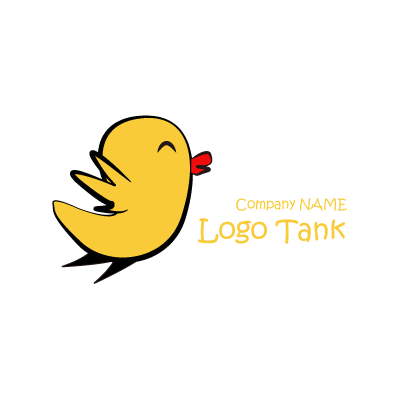 空飛ぶひよこのロゴマーク ロゴタンク 企業 店舗ロゴ シンボルマーク格安作成販売