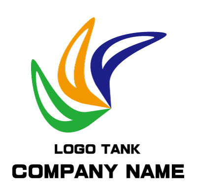 3色カラーのブーメランロゴマーク 3色 / ロゴ / 作成 / ブーメラン / デザイン / マーク /,ロゴタンク,ロゴ,ロゴマーク,作成,制作