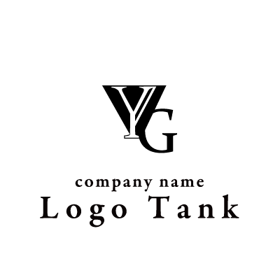 YとGを組み合わせたスタイリッシュなロゴ
