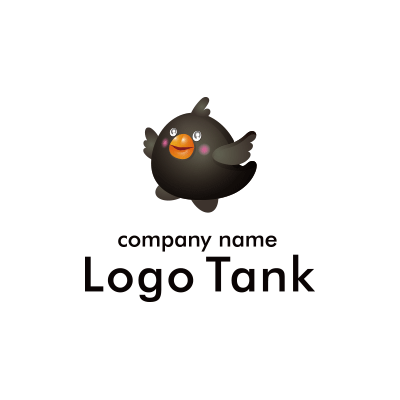キャラクター化した鳥のロゴ ロゴタンク 企業 店舗ロゴ シンボルマーク格安作成販売
