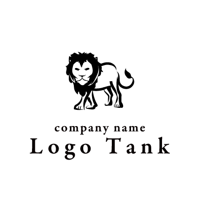 勇ましいライオンのロゴ