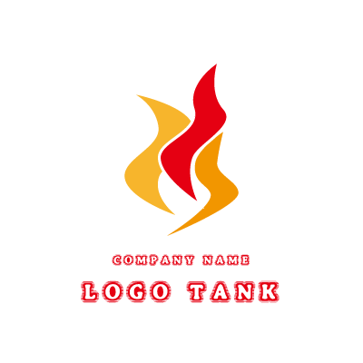 燃える闘魂 炎のロゴマーク ロゴタンク 企業 店舗ロゴ シンボルマーク格安作成販売
