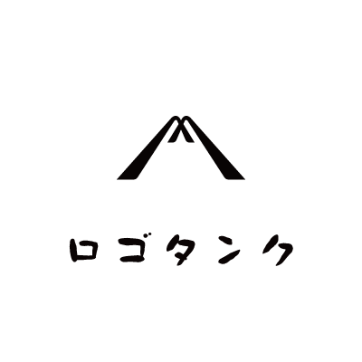 シンプルな山のロゴ