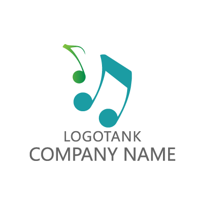 音符のイラストロゴ ロゴタンク 企業 店舗ロゴ シンボルマーク格安作成販売