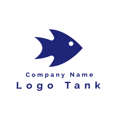熱帯魚のロゴ 魚 / 単色 / シンプル / 熱帯魚 / ショップ / 擬人化 / ネット / 個人 /,ロゴタンク,ロゴ,ロゴマーク,作成,制作
