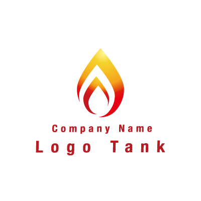 シンプルな炎のロゴ