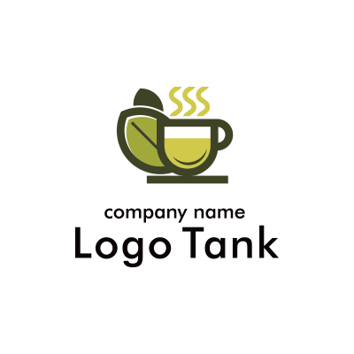 葉とお茶のロゴ
