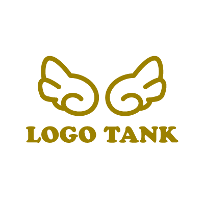 天使の羽のロゴマーク ロゴタンク 企業 店舗ロゴ シンボルマーク格安作成販売