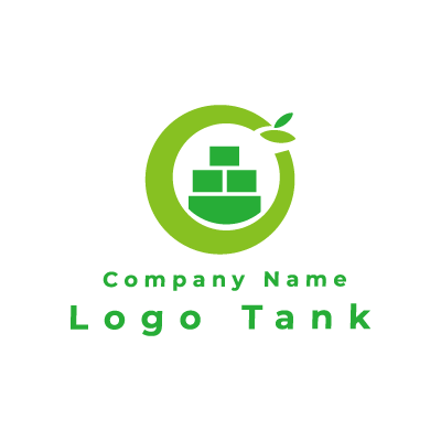 粗大ゴミのロゴ 緑 / シンプル / ナチュラル / 回収 / リサイクル / エコ / 便利屋 /,ロゴタンク,ロゴ,ロゴマーク,作成,制作
