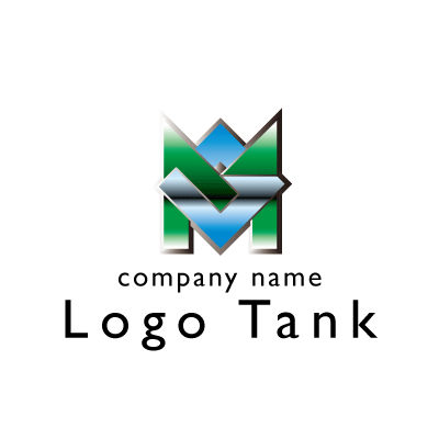 メタリックなGとMのロゴ アルファベット / G / M / グラデーション / メタリック / 高級感 / ゴージャス / ロゴ / ロゴマーク / ロゴ制作 / ロゴデザイン /,ロゴタンク,ロゴ,ロゴマーク,作成,制作