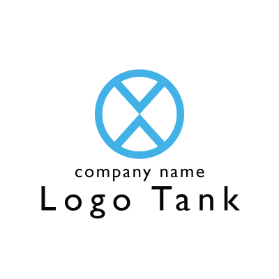 シンプルなシンメトリーのロゴ