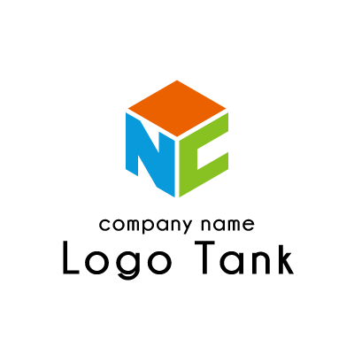 NとCのキューブのロゴ