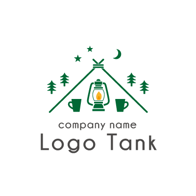 キャンプをイメージのロゴ