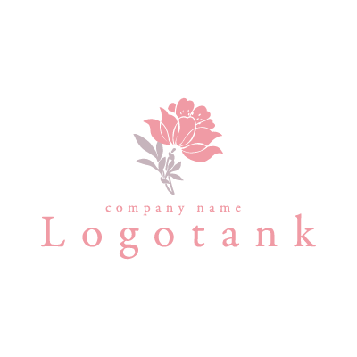 牡丹か芍薬の花のデザインで 和風ではないもの ロゴデザインの無料リクエスト ロゴタンク