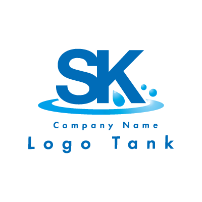 SKと水のロゴ