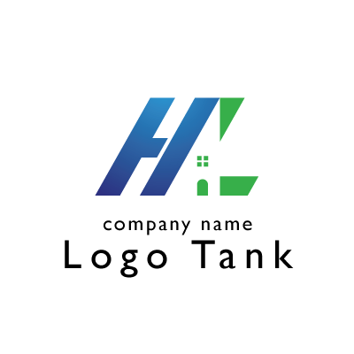 H・Ｌをモチーフにした家のロゴ
